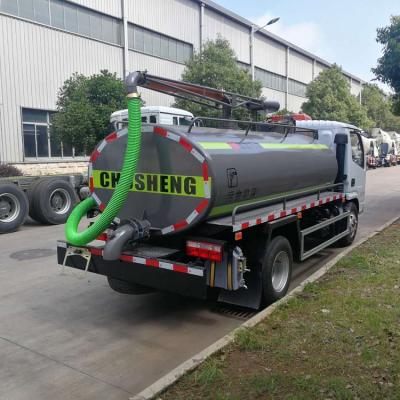 Chine Q235 carbon steel Dongfeng 4500 liters deslime tank truck vacuum residue suction fecal suction truck à vendre