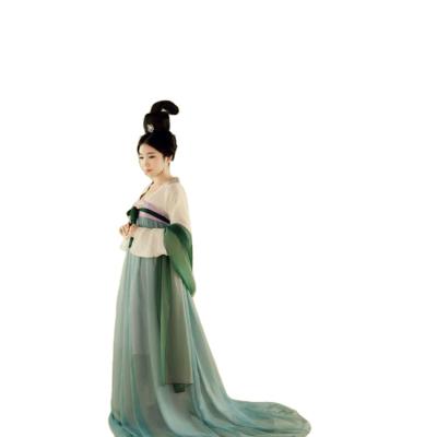 China Hanfu Tang Dynasty China Theme Topic Ancient Oriental Women Picture Hanfu Ruqun Dress Fits High Waist Chest Length Japan Hanfu Dress for sale