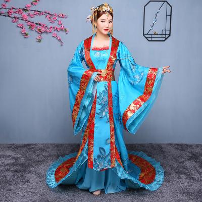 China Royal Lady Chinese Hanfu Costume Chinese Cosplay Costume Ancient National Asian Women's Clothing Chinese Traditional Stage Dress for sale