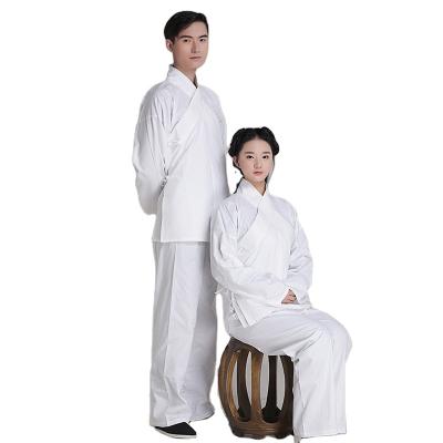 China Original new Han flavor dynasties pajamas Chinese ancient brand clothing cotton jacket+pants unisex hanfu meditation suits DM30 for sale