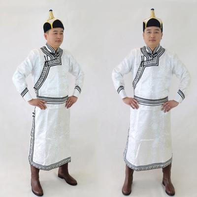 China Ancient Chinese Hanfu Ethnic Minority Robe Dance Performance Clothes Daily Clothing Wedding Adult Mongolian Men From Genghis Khan's Hometown for sale