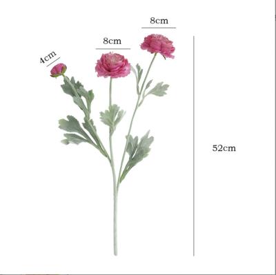 China 3 Heads Silk Peony High Quality Artificial Flowers Fashional Peony Artificial Flowers For Home Decor for sale