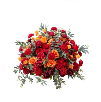 China Wedding Stage Decoration Artificial Flower Ball Colorful Wedding Floral Wedding Centerpiece Table Flowers for sale