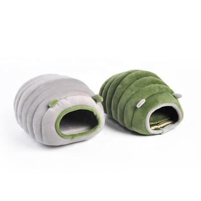 China Windproof Cotton Sustainable Cozy Small Pet Nest Warm Sheep Nest Partially Enclosed Hedgehog Hamster Nest for sale