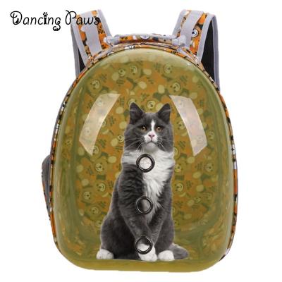 China New Breathable Cat Bag Pet Bag Dog Bag Pet Backpack Viable Transparent Outdoor Portable Space Bag for sale