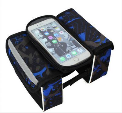 China Factory Mountain Bicycle Road Bike Equipment Front Saddle Top Tube Bag Mobile Phone Bicycle Mount Bag HL-BP*137 for sale