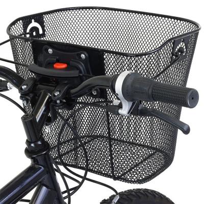 China Practical Metal Adjustable Height Front Handlebar Bicycle Basket MTB Bike Basket Bike Accessories for sale