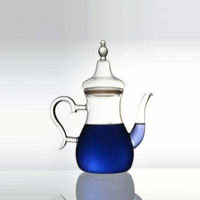 China DB1002 Hand-Blown Thermostable High Sustainable Borosilicate Glass Teapot For Office for sale