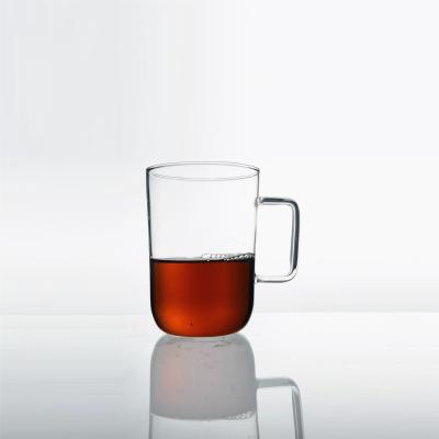 China Durable High Borosilicate Glass Heat Resistant Single Wall Glass Tea Cup BA88B85 for sale