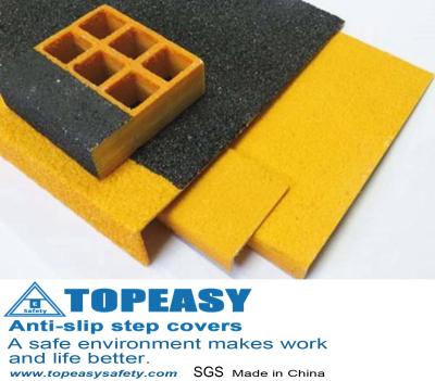 China TOPEASY FRP Anti-Slip Step Tread Covers Are Made Of Anti-Slip Material Supply High-Traction Anti-Slip Safety Surface for sale