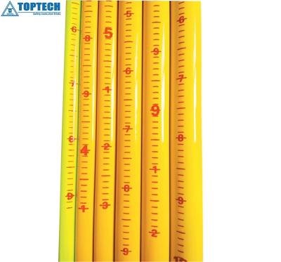 China 45' Telescopic Triangle HotStick 40ft Fiberglass Telescopic triangle shape Hot Stick measuring stick China manufacturer for sale