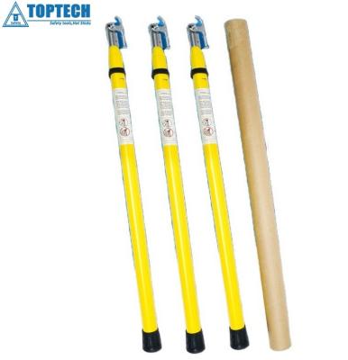 China 35' Telescopic Triangle HotStick 35ft Fiberglass Telescopic triangle shape Hot Stick China manufacturer-TOPTECH for sale