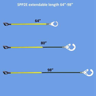 China extendable length sling stik made in China sling hand free control tools yellow fiberglass handle D grip handle for sale