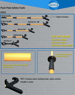 China Insulated Push pull pole for general cargo, push pull stick for pipe, Load guider manufacturer-HIGHEASY PUSH PULL POLE for sale