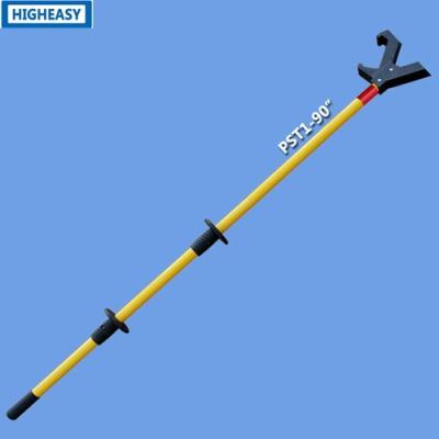 China 98inch Insulated push pull pole with nylon V shape tooling head rubber surface, Insulated handle-HIGHEASY SAFETY for sale