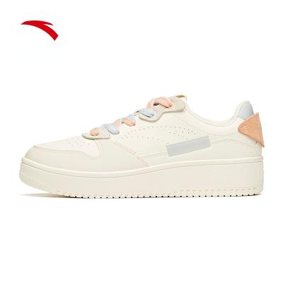 China Anta Sweat-absorbent Women's Shoes Panel Shoes 2021 New Platform Lightweight Exercise Flat Sports Shoes for sale