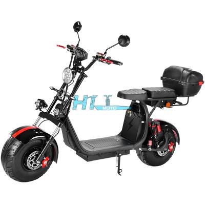 China 2021 convenient new dual-motor electric scooter hot-selling 2000W 60V 21Ah citycoco for sale