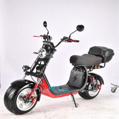 China New unisex adult electric scooter two wheels 1500w 60v 20ah citycoco for sale