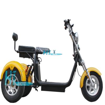 China Hot Sale 12AH/20AH 1000W Lithium Battery Unisex Dismountable Electric Tricycle Scooter Citycoco for sale