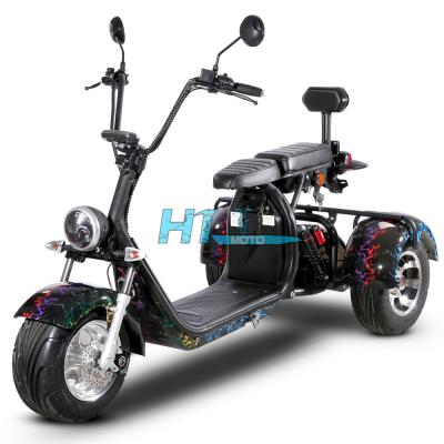 China 2021 most popular EEC unisex citycoco three wheel electric scooter COC for sale