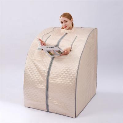 China Portable Computer Control Panel Dropshipping AEJSTMUN ETL Ozone Weight Loss Detox Home Use Portable Far Infrared Sauna for sale