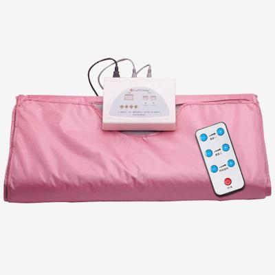 China 2021 Computer Control Panel Beauty Salon 2 Zone Body Slimming Hot Far Infrared Sauna Blanket for sale