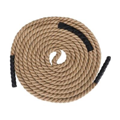 China Sporting Goods 1.5 Inch 15m Jute Battle Durable Canvas Rope for sale