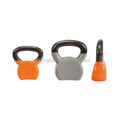 China Universal Colored Vinyl Coated Cast Iron Competition Kettlebell for sale