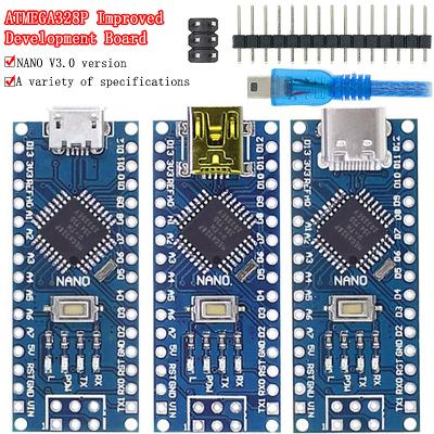 China USB Mini Standard/Type-C/Nano Micro 3.0 with Compatible Nano Bootloader Controller for Arduino CH340 USB Driver 16Mhz ATMEGA328P for sale