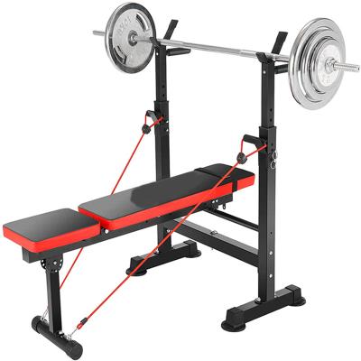 China Commercial Gym Power Weight Bench Customized Bench Sit Up Weight Chair Household Heavy Duty Flat Bench Barbell Rack Bar ab Pad Fitness for sale