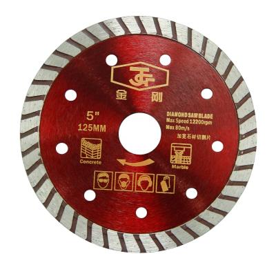 China Long 5 INCH 125MM Working Premium Turbo Diamond Saw Blades Disco Diamandato for sale