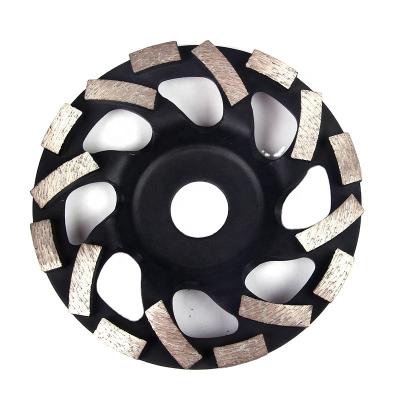 China High Quality Abrasive Stone 5inch 125mm Turbo Ferrous Metal Shape Diamond Cup Wheel Diamond Grinding Wheel For Concrete Stone Marble Granite for sale