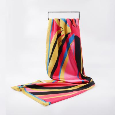 China Breathable Manufacturers Ensure Fashion Color Striped High Quality Customizable Long Chiffon Scarf Malaysia Hijab Scarf Hijab Scarf for sale