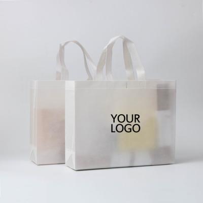 China Wholesale Printable Nonwoven Portable Color Printing Bag Custom Logo Clothing Folding Flat Advertising Shopping Bag for sale