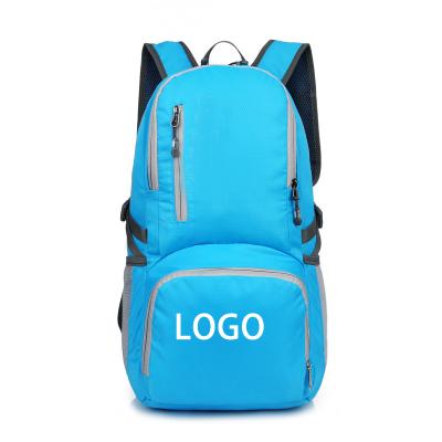 China Waterproof Factory Custom Travel Hiking Backpacking Camping Foldable Waterproof Rucksack Simple Outdoor Backpack for sale