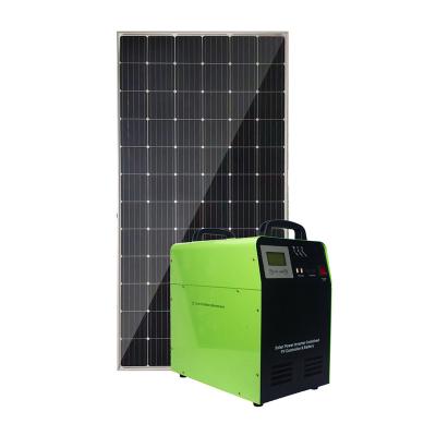 China Home 2021 Hot Sales 300W AC/DC Portable Solar Power Home System Kit With Solar Panels for sale