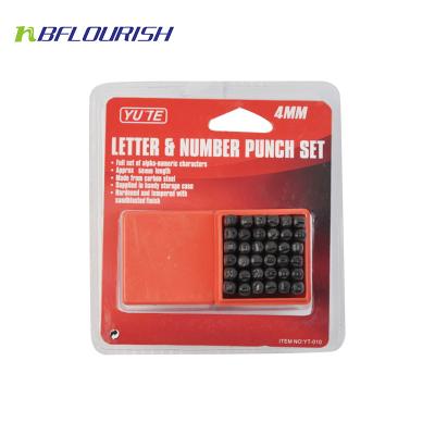 China 40Cr Yute 36PCS 2.5MM Steel Alphabet Letter Punch Set for sale