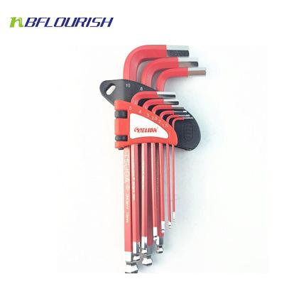 China CR-V FLOURISH 9Pcs Long Arm Ballpoint Pen Hex Key&paintspray Allen Key Set&Allen Key Set for sale