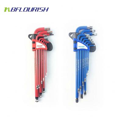 China ALLOY FLOURISH HEX WRENCH SET&COMBINATION WRENCH SET&BALL POINT END LONG ARM HEX WRENCH WRENCH SET SAE/MM for sale