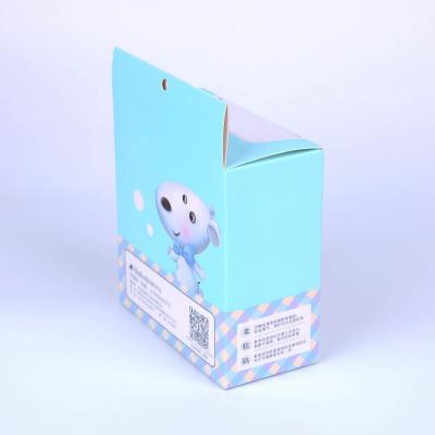 China Biodegradable Custom Paper Hanger Display Packaging Cardboard Paper Box With Clear PVC Window for sale