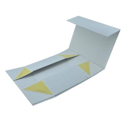 China Handmade Custom Printing Printer Sell Rigid White Flat Mailing Folding Gift Boxes With Fin Lid , Rigid Foldable Paper Gift Box Printing for sale