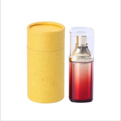 China Handmade Competitive Price Essential Oil Round Gold /Perfume Bottle Packaging Tube Cylinder Gift Box for sale