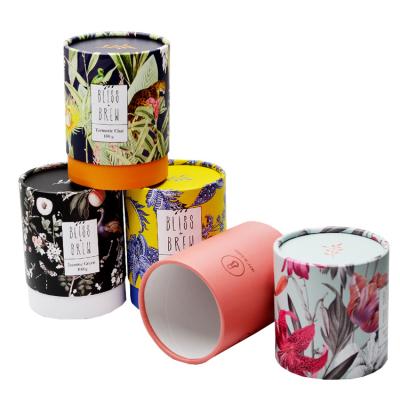 China Handmade Full Color Printed Round Socks Cylinder Tube Packaging Boxes, Cardboard Tube Cylinder Packaging For Christmas Socks Gifts Package for sale