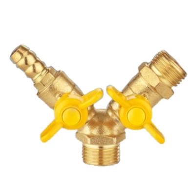 China General Male Thread 1/2inch Three Way Forged Gas Ball Valve for sale