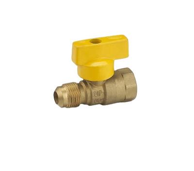 China General China Supplier 1/2*3/8 Inch Brass F/Flare Gas Valve Ball Valve for sale