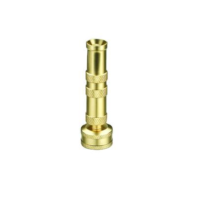 China Heavy Duty Brass Large Adjustable Nozzle Cleaning Nozzle Garden Tools Hose Spray Nozzle for sale