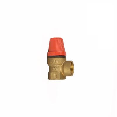 China General Vent Safety Pressure Relief Unit For Heating 1/2 3/4 Inch Adjustable Safety Relief Valve Good Price for sale