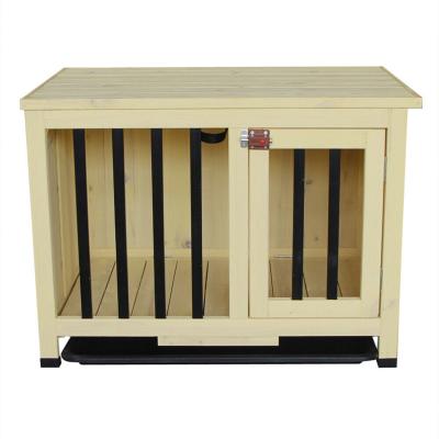 China Kennel Collapsible Folding Kennel Wooden Pet House With Open Roof Waterproof Pet Cage for sale