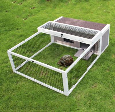 China Sustainable Economic Custom Design Pet Amphibious Climbing Factory Gray Wood Rabbit House for sale