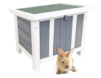 China Cat Shelter Outdoor Rabbit Hutch Viable Waterproof Wooden Animal House Small for sale